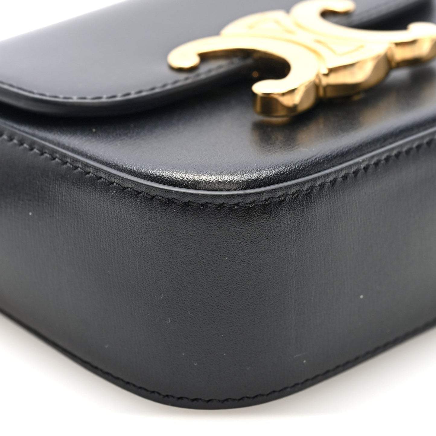 Shiny Calfskin Mini Triomphe Black