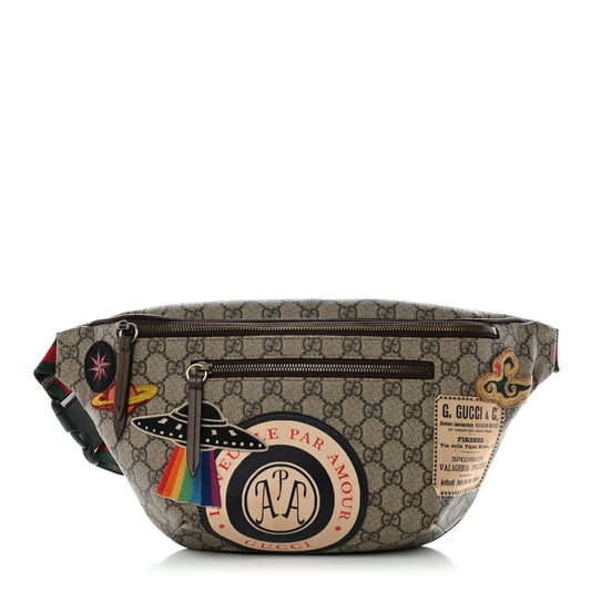 GG Supreme Monogram Courrier Belt Bag Beige New Acero