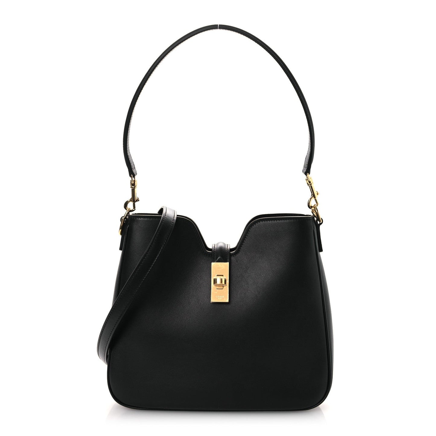 Smooth Calfskin Small Camille 16 Soft Bag Black