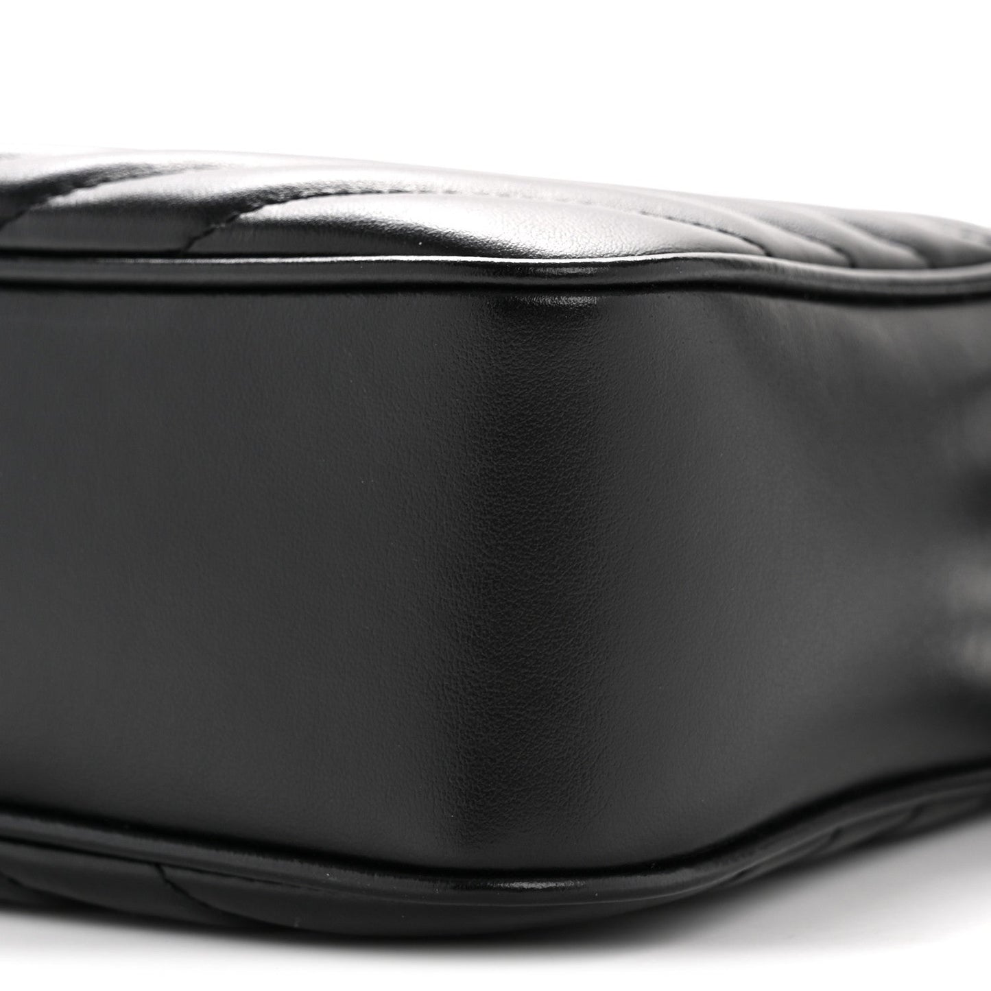 Calfskin Matelasse Monogram Lou Camera Bag Black