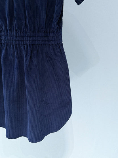 Miumiu 2026 Shirt Dress with a Slim Fit Blue Cotton