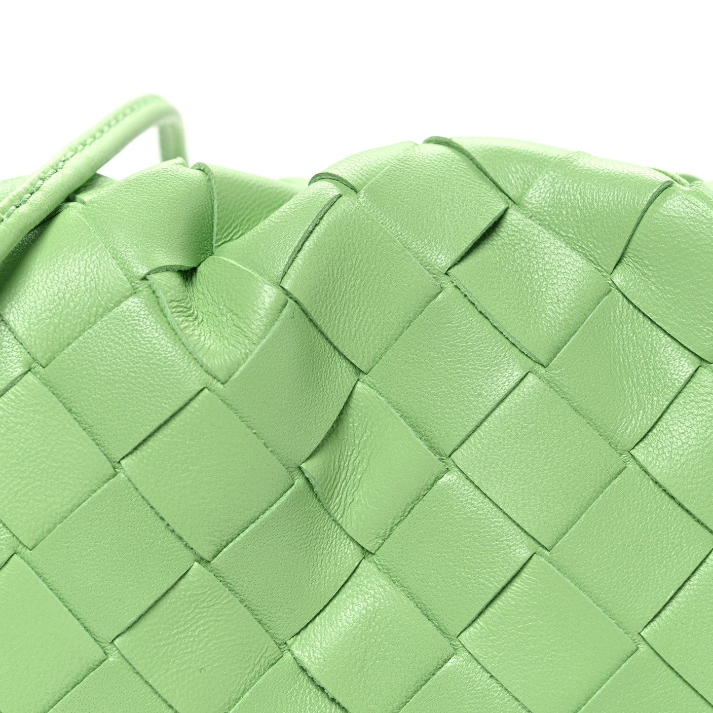 Nappa Intrecciato The Mini Pouch Pistachio