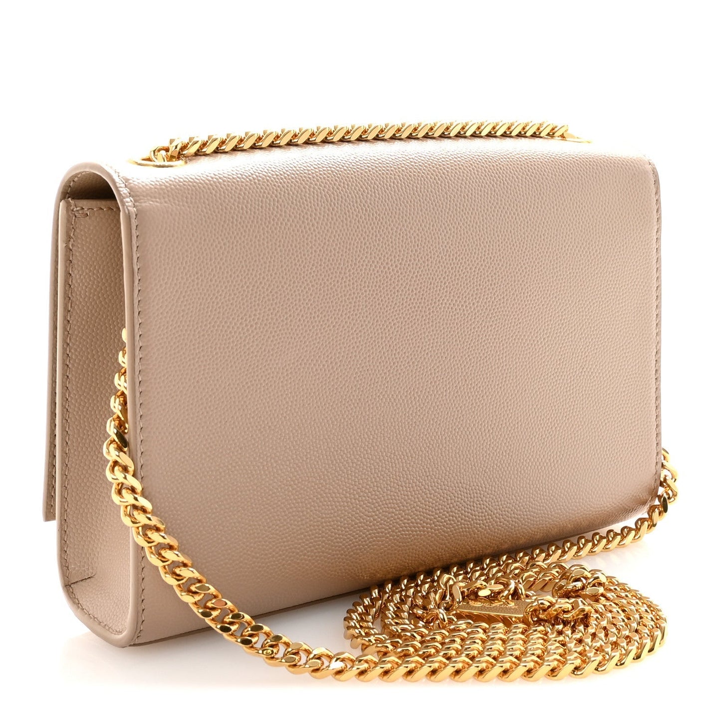 Grain De Poudre Small Monogram Kate Satchel Dark Beige