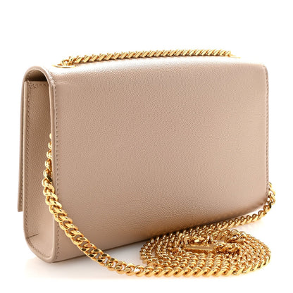 Grain De Poudre Small Monogram Kate Satchel Dark Beige