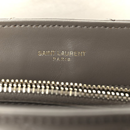 Calfskin Y Quilted Monogram Small Loulou Chain Satchel Taupe