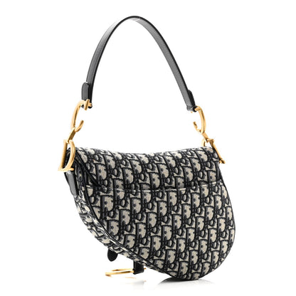 Oblique Saddle Bag Blue