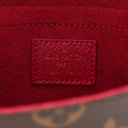 Monogram Pochette Felicie Chain Wallet Fuchsia