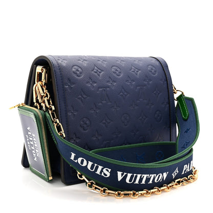 Empreinte Monogram Dauphine MM Blue Myrtle