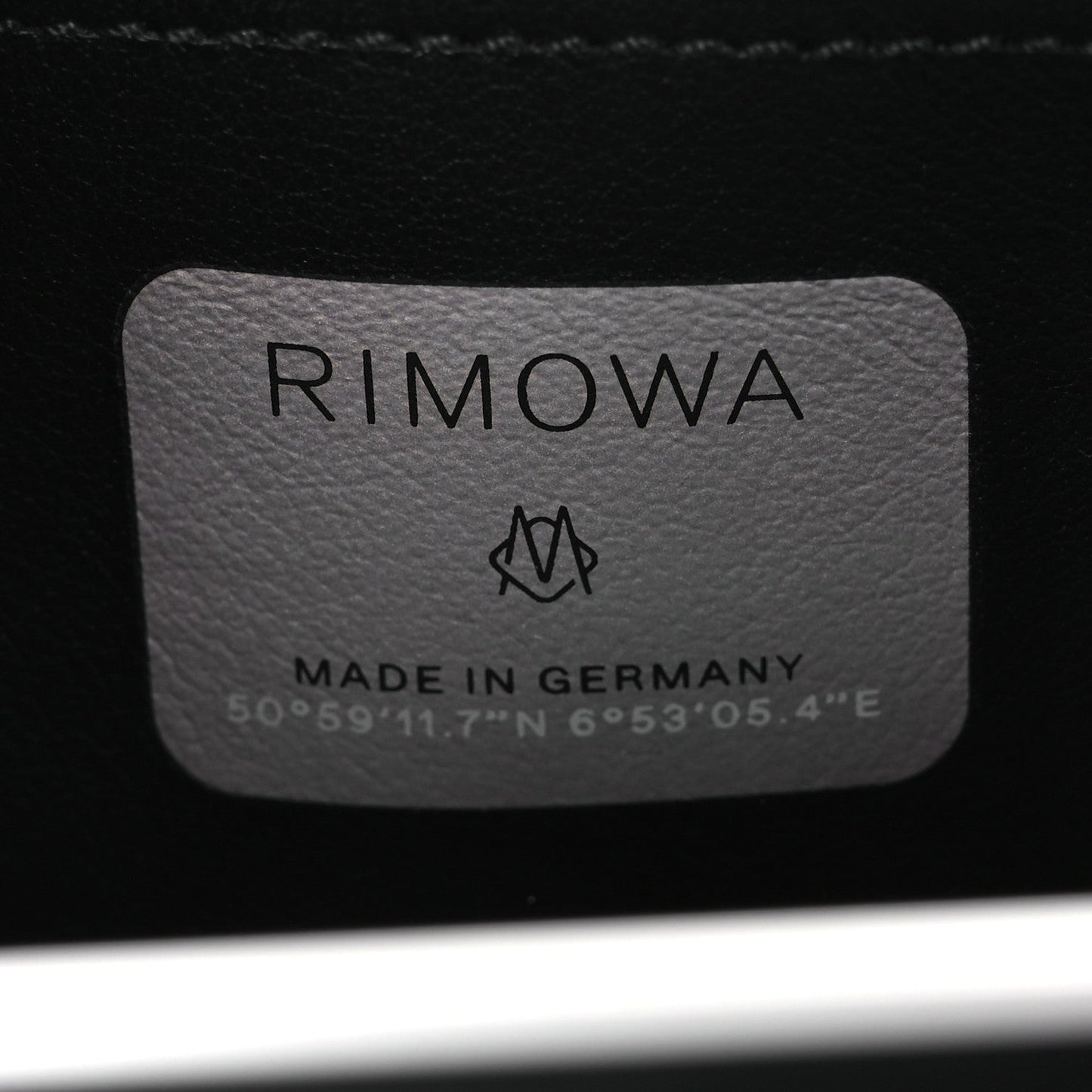 X RIMOWA Aluminum Personal Clutch On Strap Black