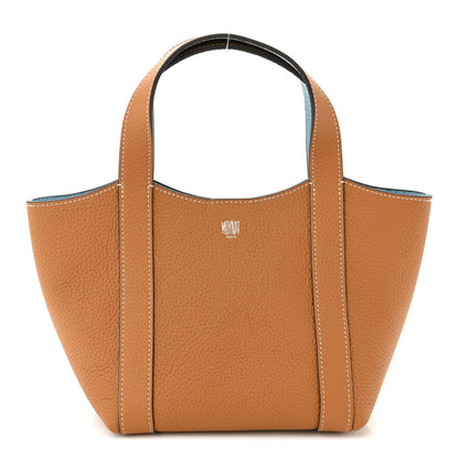 Taurillon Gex Duo Tote Bag BB Cannelle Azur