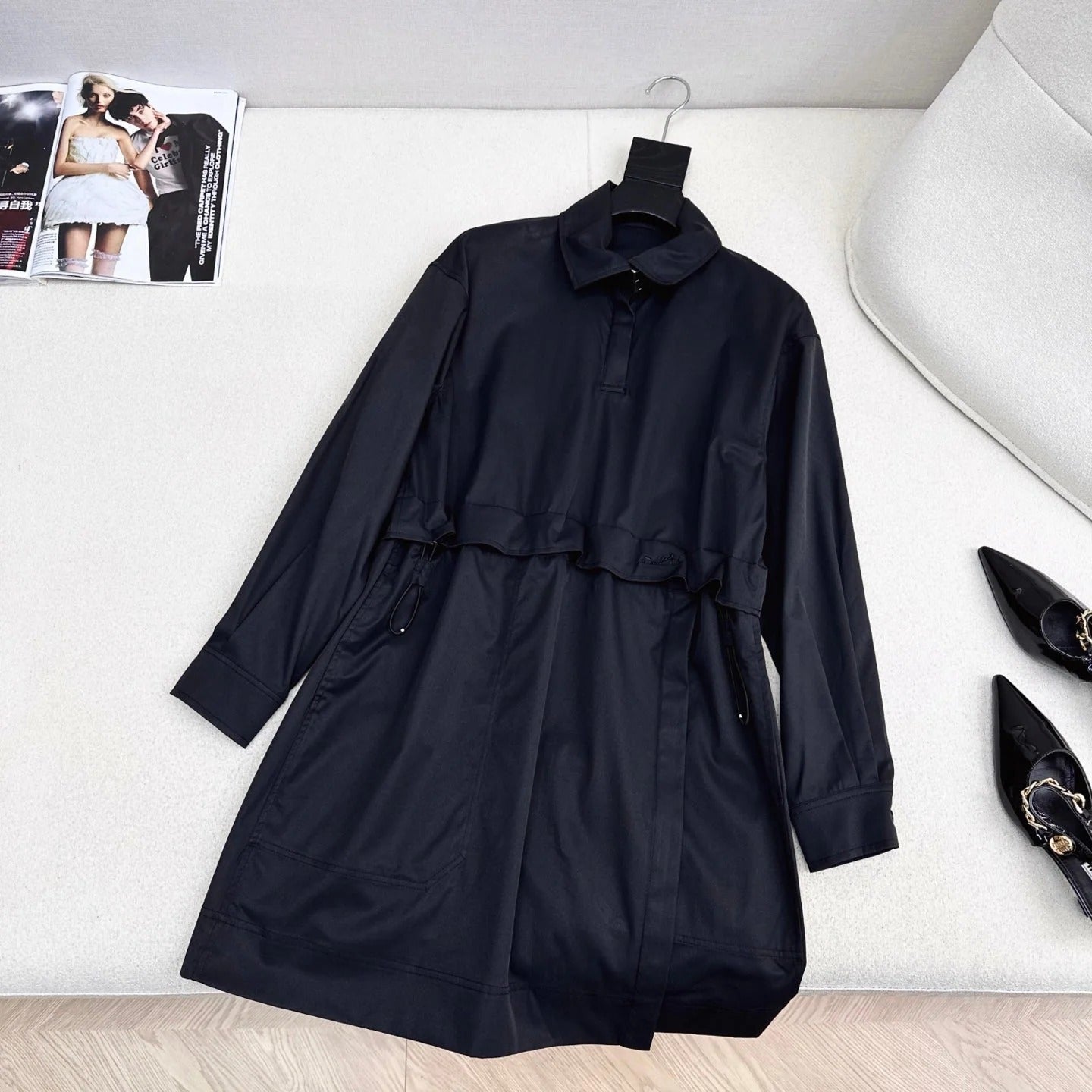 HERMES 25S DRAWSTRING DRESS 079