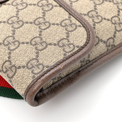 GG Supreme Monogram Neo Vintage Web Belt Bag Brown