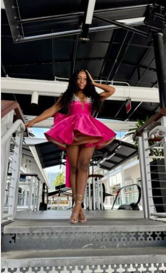 Elegant Ball Gown Strapless Black Girl Summer Birthday Dresses