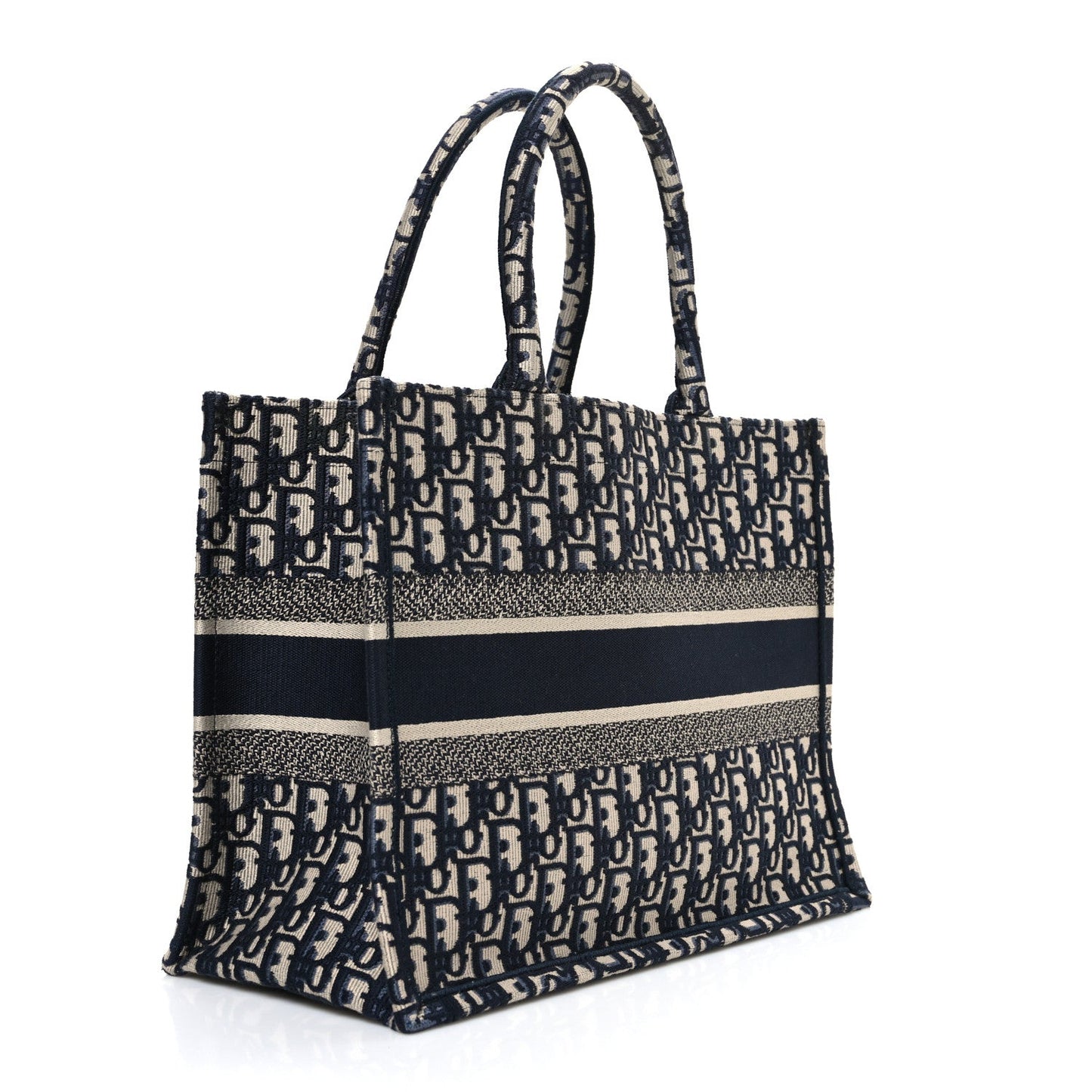 Oblique Medium Book Tote Blue Multicolor