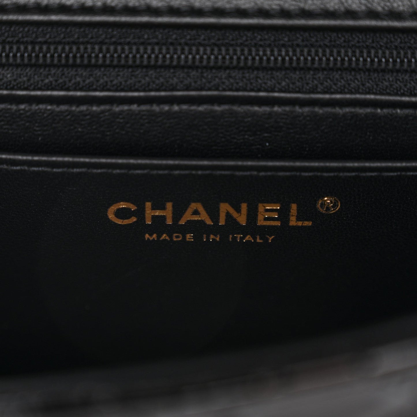 Patent Quilted Mini Top Handle Rectangular Flap Black