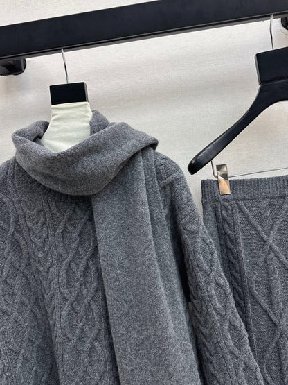MAX MARA 25S KNIT SKIRT SET 092