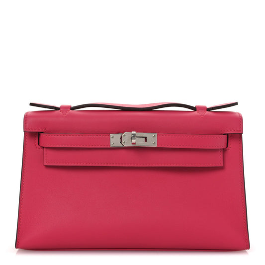 Swift Kelly Pochette Clutch Rose Extreme