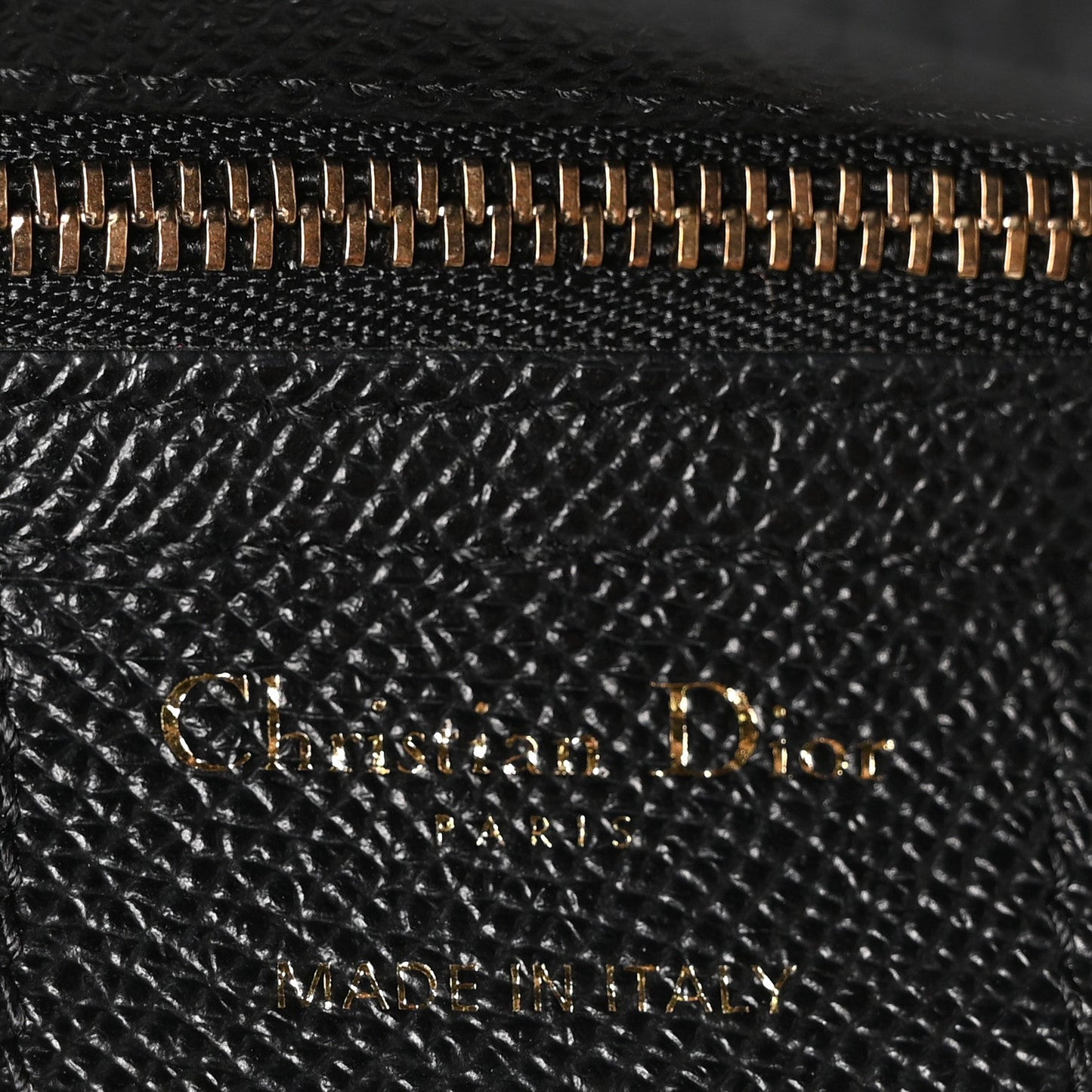 Grained Calfskin Saddle Bag Black
