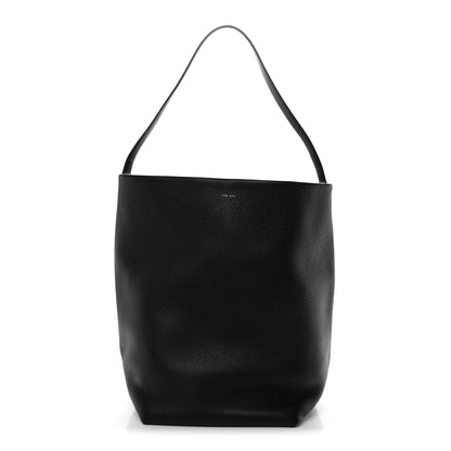 Grained Calfskin Large N/S Park Tote Black