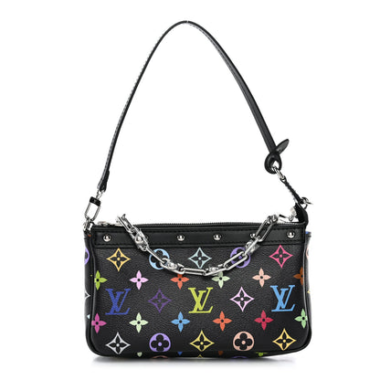LV X TM Monogram Multicolor Pochette Accessories Black