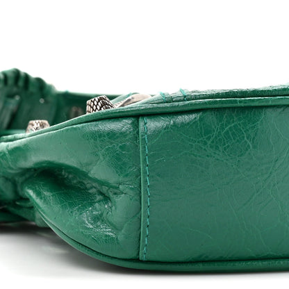 Agneau Arena Le Cagole Shoulder Bag XS Jade