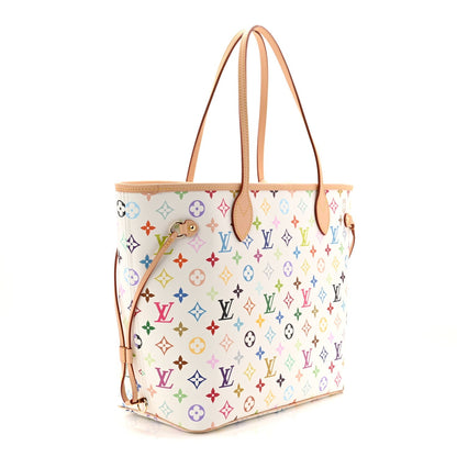 LV X TM Monogram Multicolor Neverfull MM White