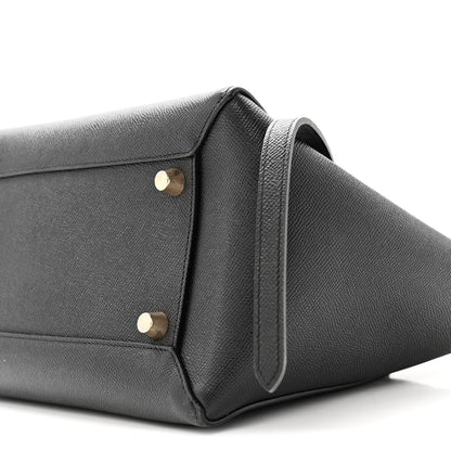 Grained Calfskin Mini Belt Bag Black