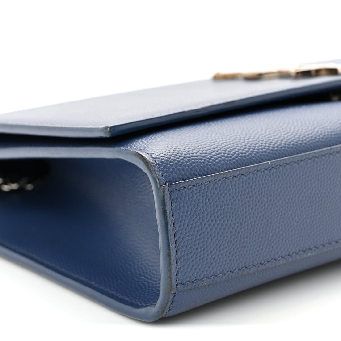 Grain De Poudre Medium Classic Monogram Kate Satchel Blue Charron