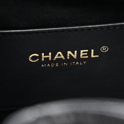 Caviar Quilted Small Chanel 25 Handbag Black