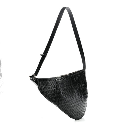 Calfskin Intrecciato Virgule Black