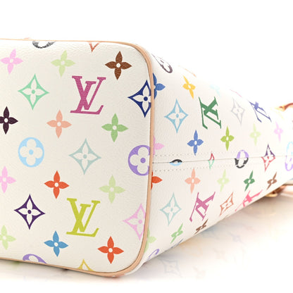 LV X TM Monogram Multicolor Neverfull MM White