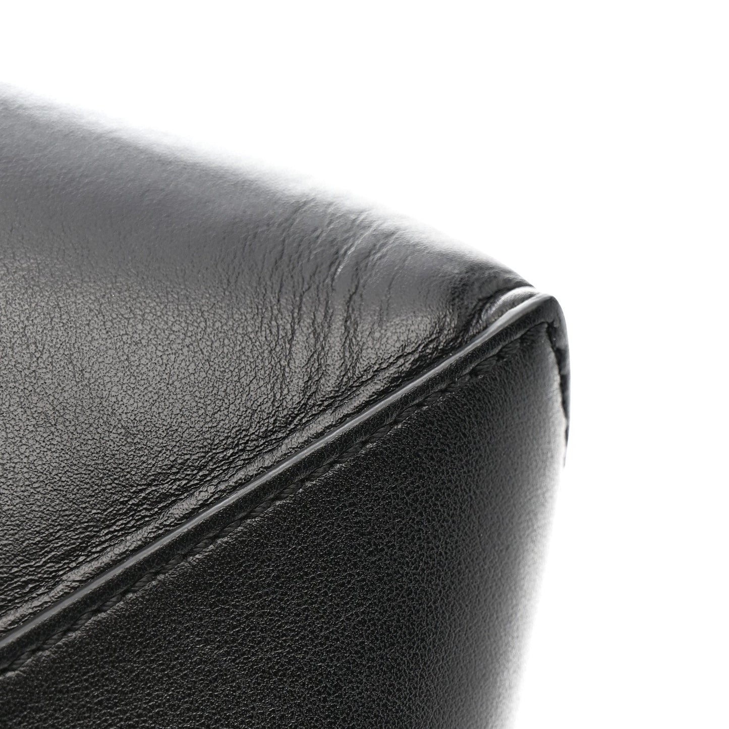 Shiny Calfskin Mini Puzzle Fold Tote Black