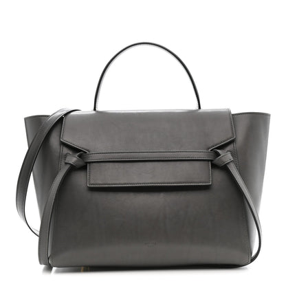 Smooth Calfskin Mini Belt Bag Grey