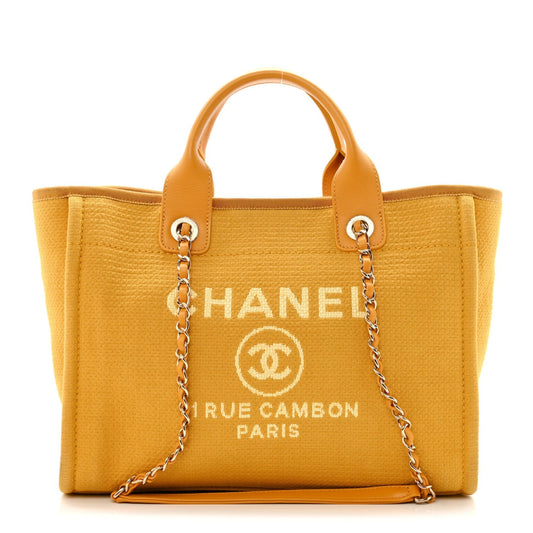 Mixed Fibers Small Deauville Tote Yellow