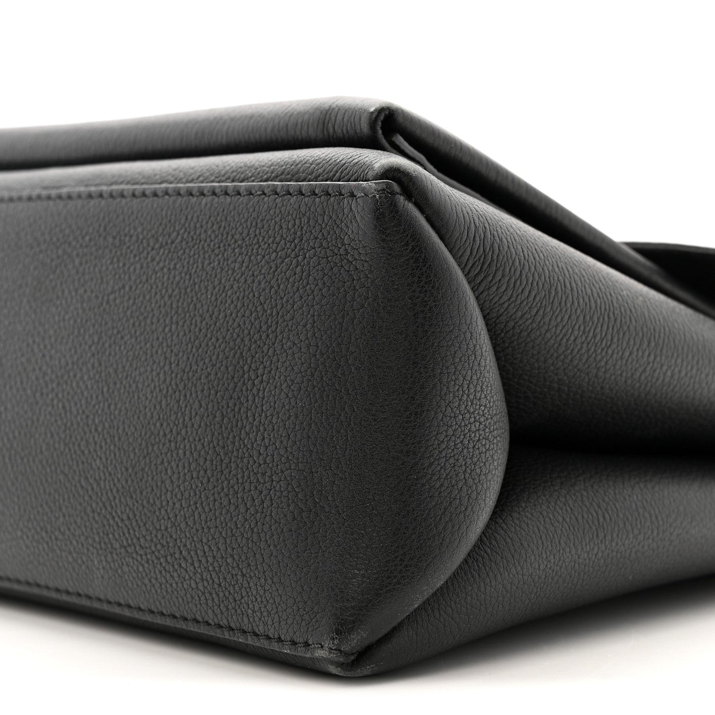 Soft Calfskin My Lockme Top Handle Black