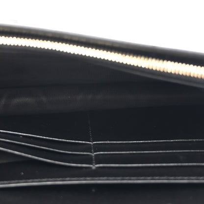 Calfskin GG Matelasse Chain Wallet Black