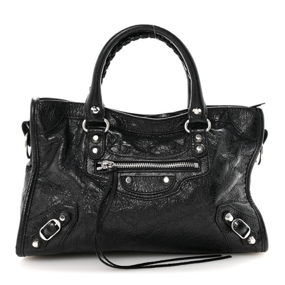 Agneau Arena Storico Silver Hardware Small Le City Black