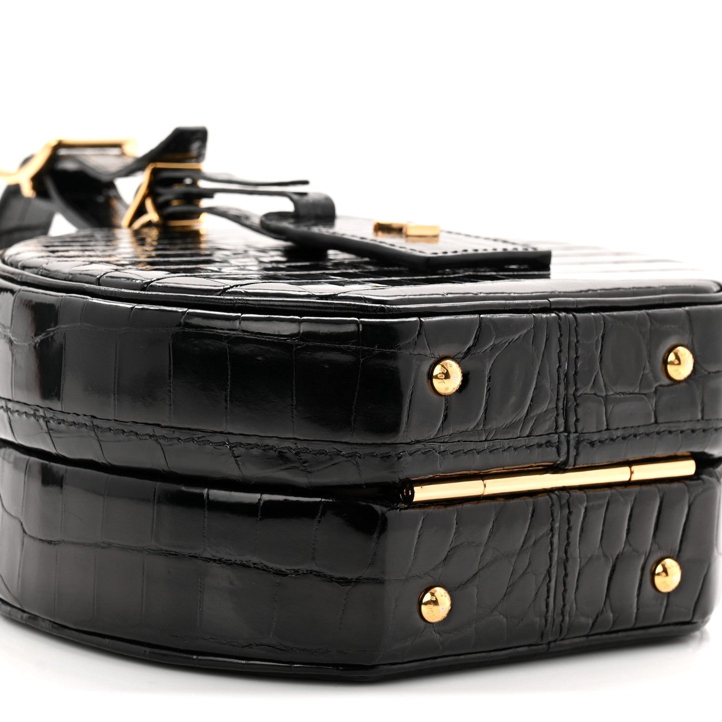 Crocodile Petite Boite Chapeau Black