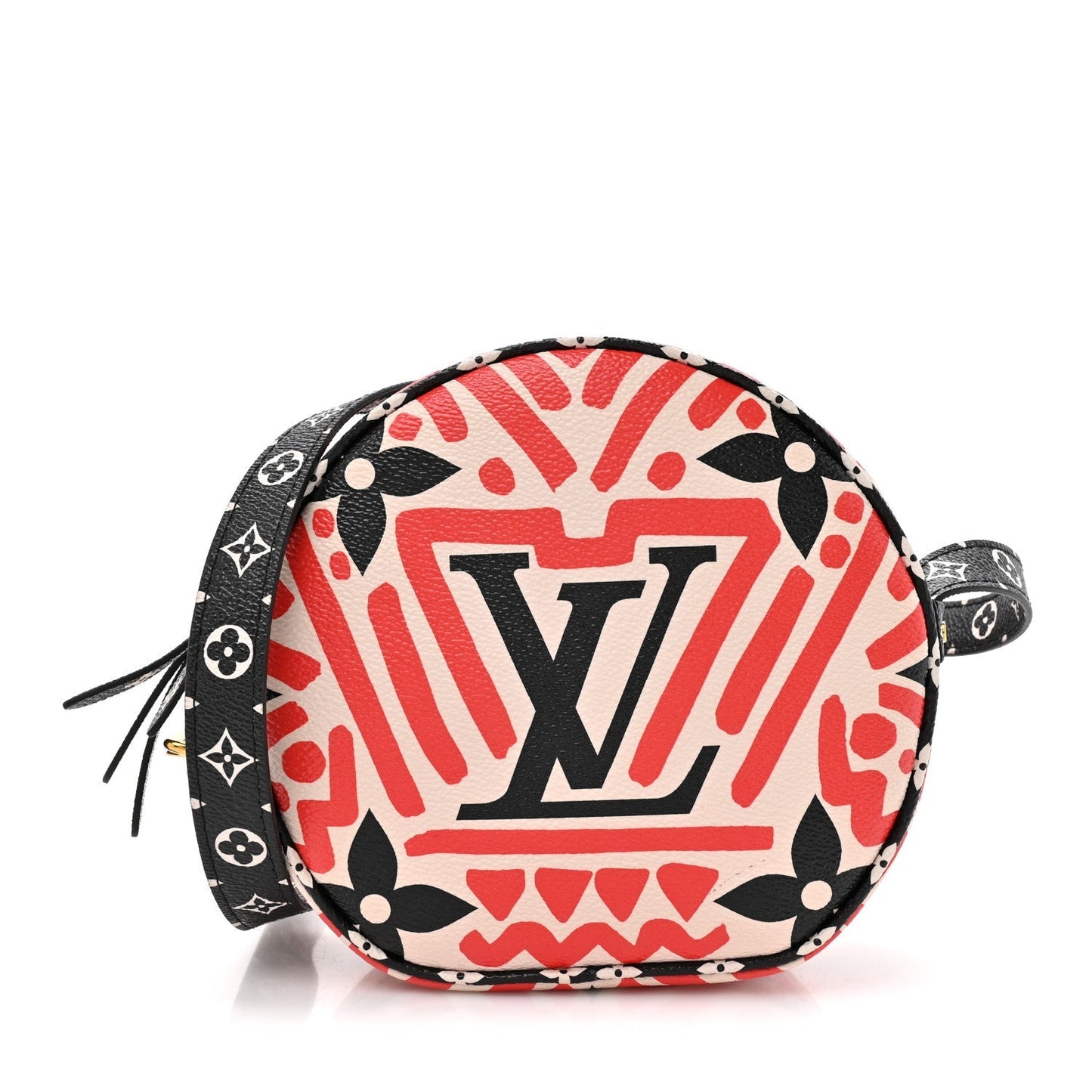 Monogram Giant Crafty Boite Chapeau Souple PM Creme Rouge Black