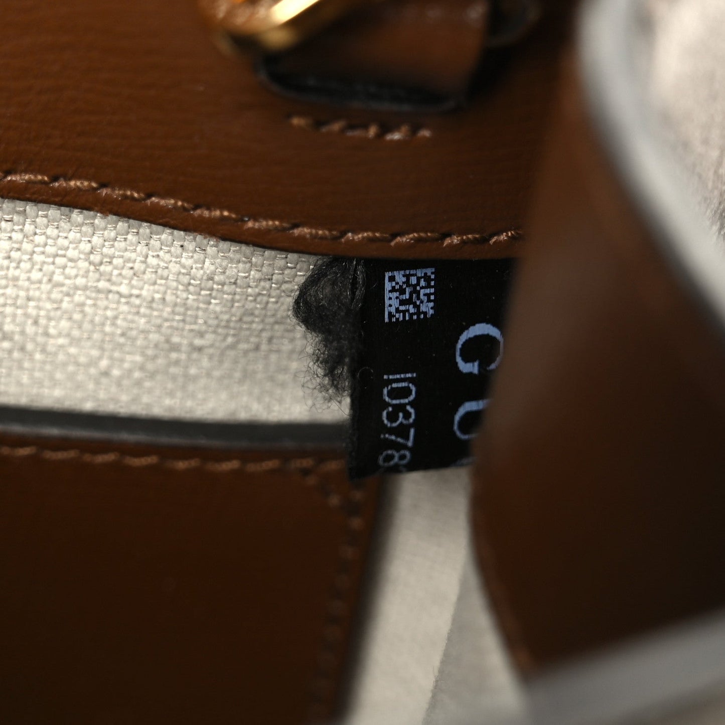 GG Supreme Monogram Azalea Calfskin Mini Retro Interlocking G Tote Bag Beige Ebony Brown Sugar
