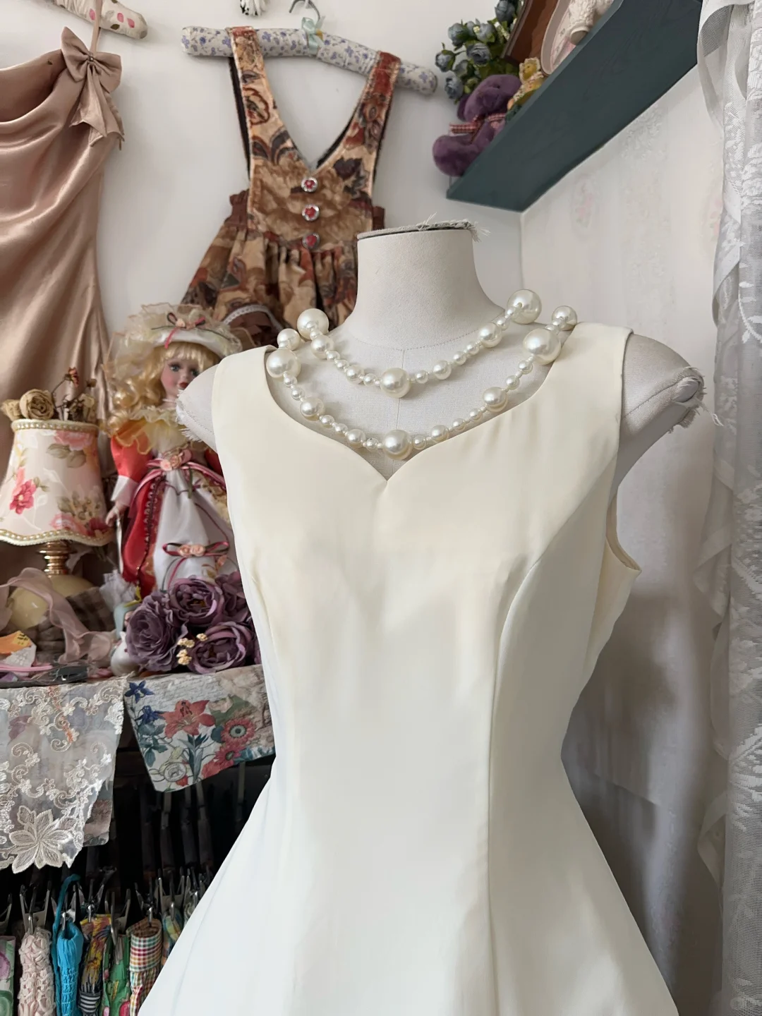Vintage Simple Ivory  Elegant A-Line Short Homecoming Dress Party Dress TP4205