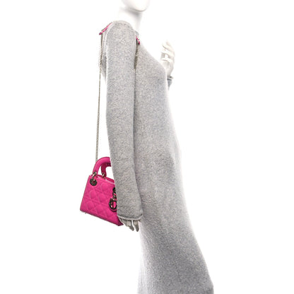 Patent Cannage Mini Lady Dior Pink