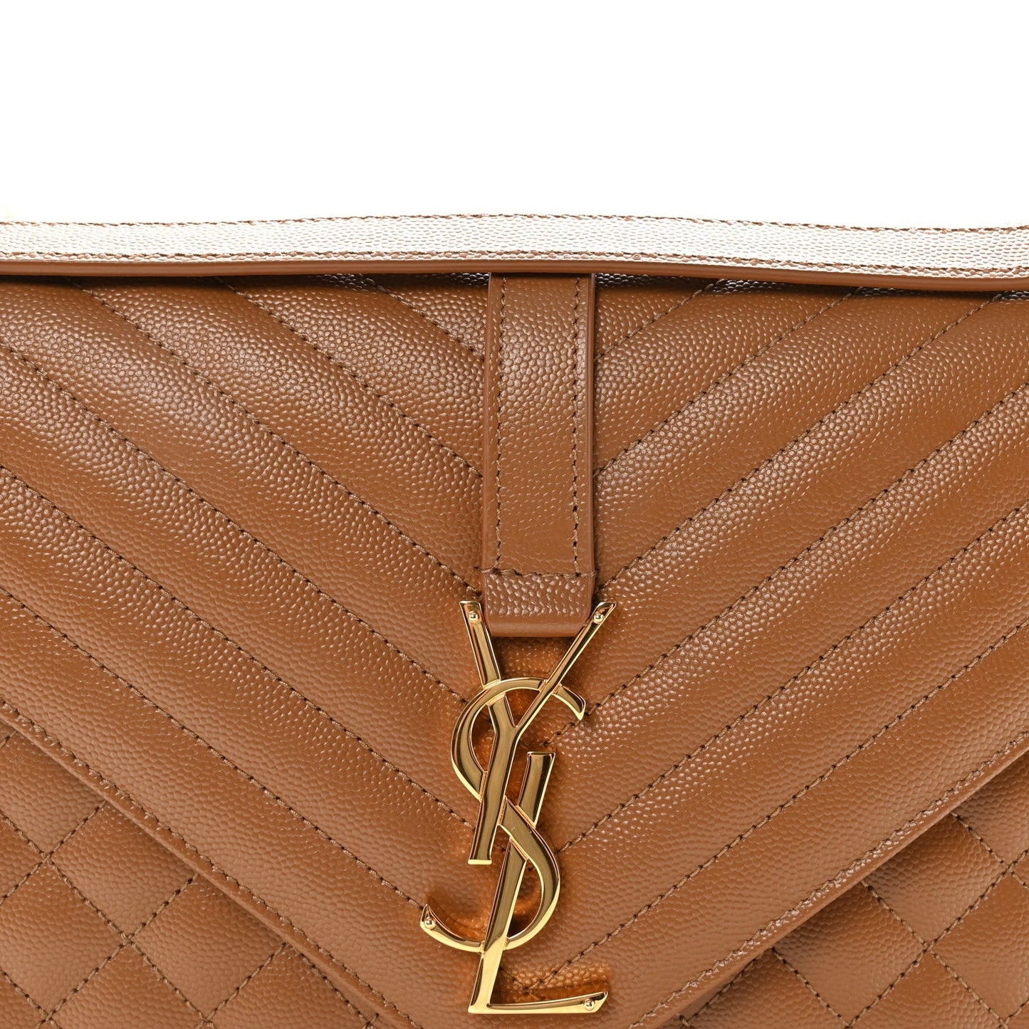 Grain De Poudre Textured Mixed Matelasse Triquilt Large Monogram Satchel Naturel