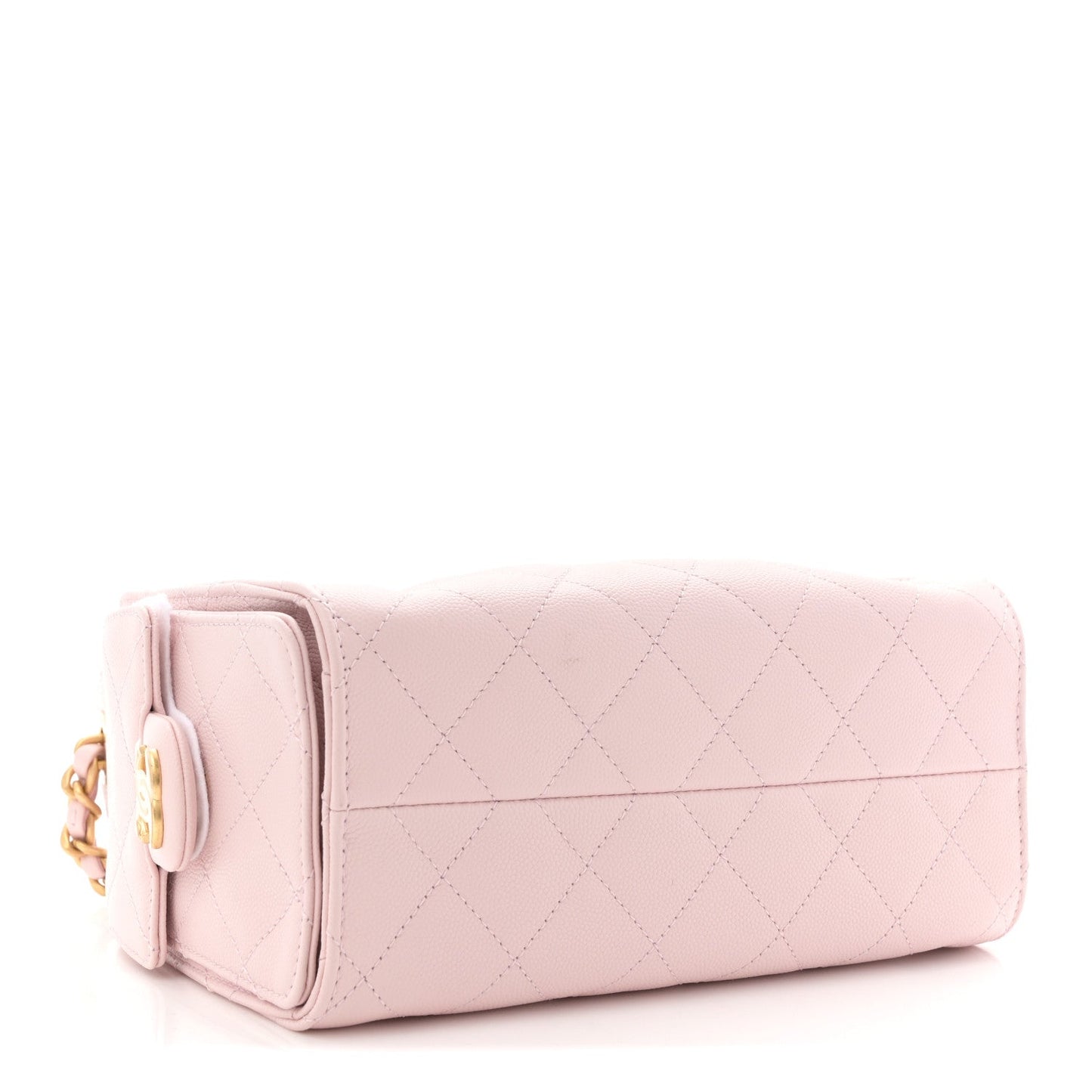 Caviar Quilted Mini Chanel 25 Handbag Light Pink