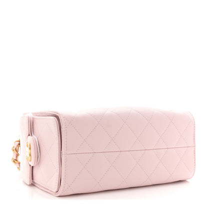 Caviar Quilted Mini Chanel 25 Handbag Light Pink