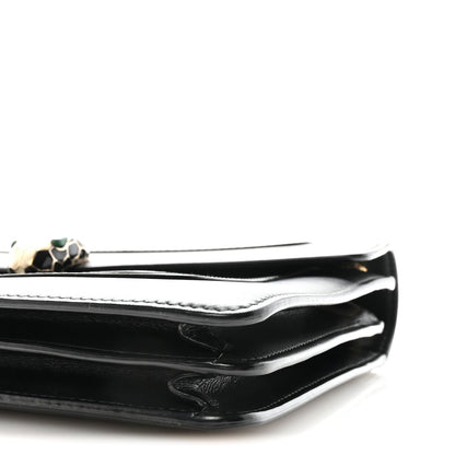 Calfskin Serpenti Forever Crossbody Bag Black