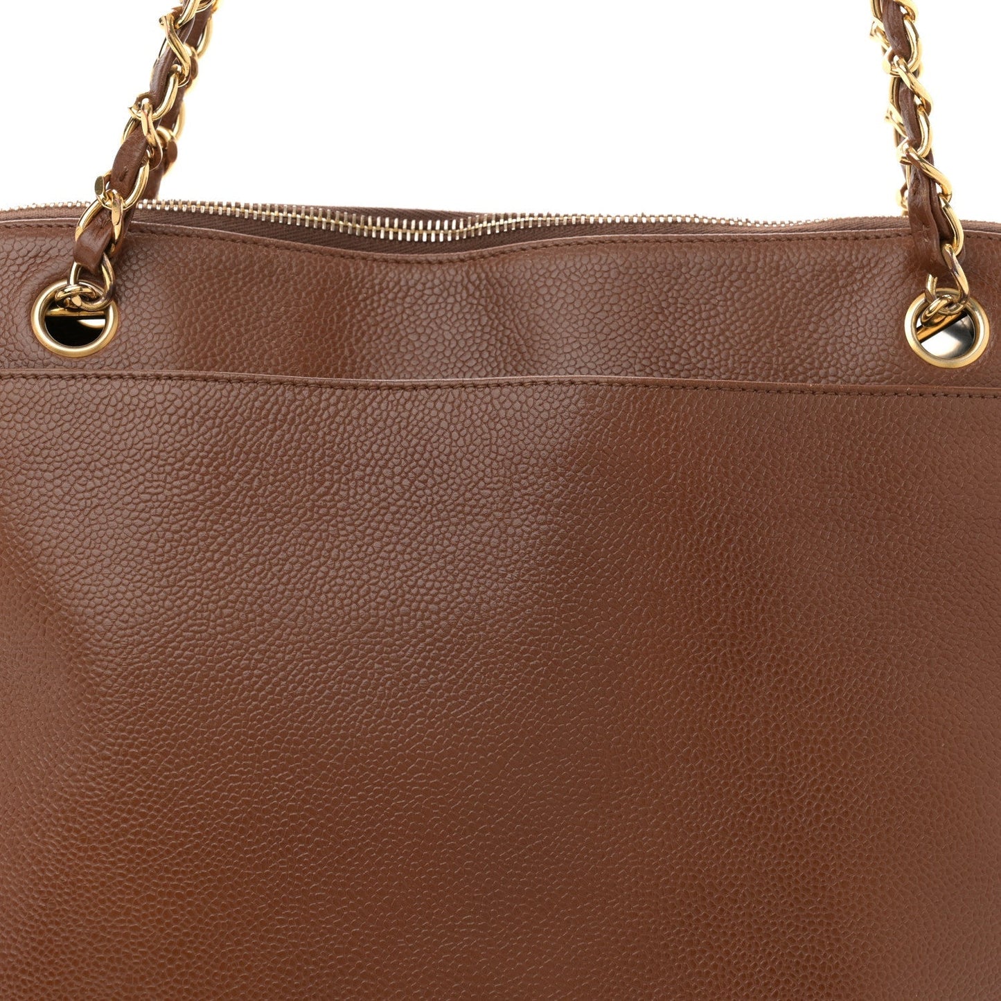 Caviar CC Shoulder Bag Brown