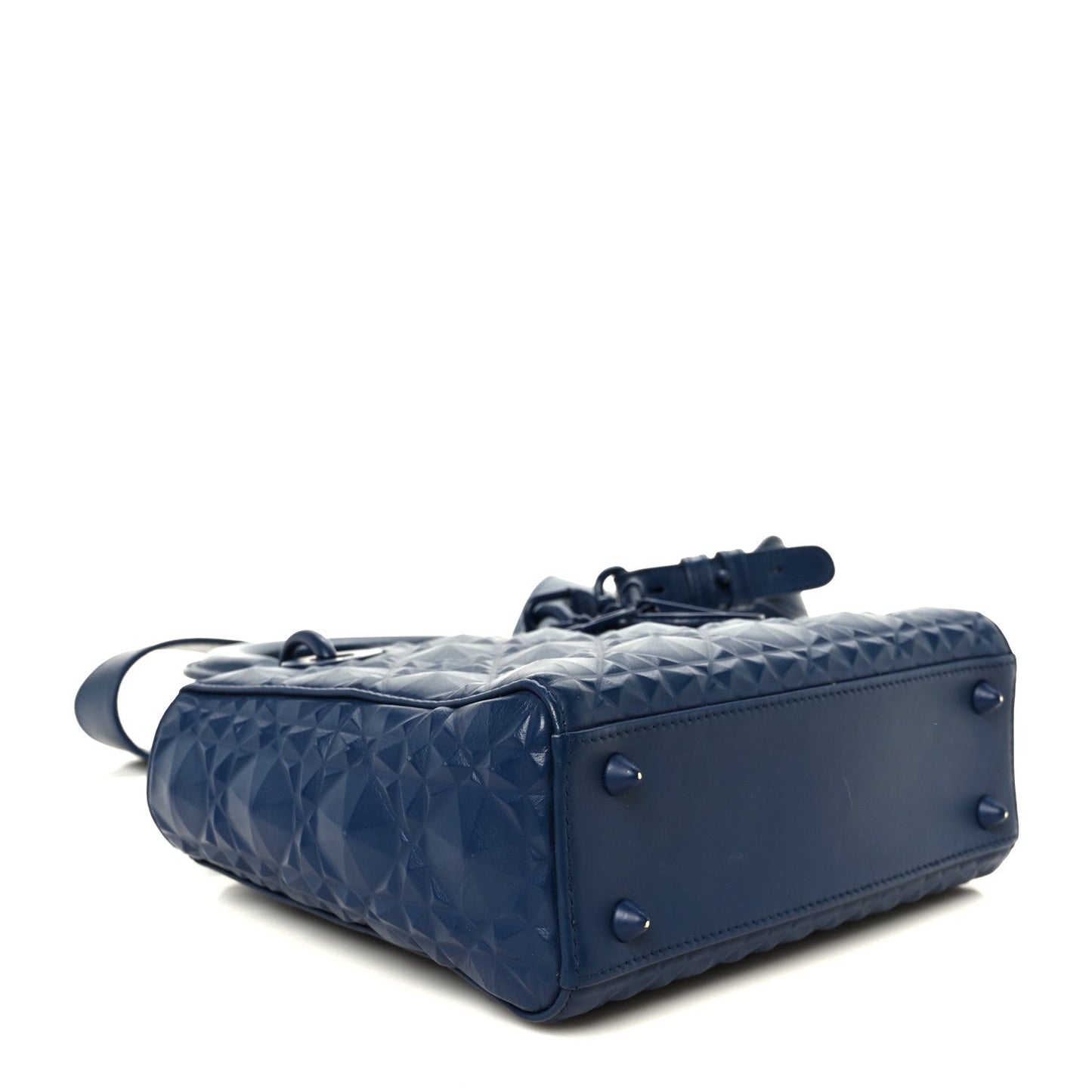 Calfskin Cannage Diamond Small My ABCDior Lady Dior Blue Royale