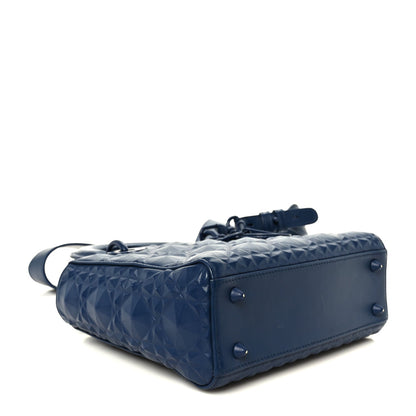 Calfskin Cannage Diamond Small My ABCDior Lady Dior Blue Royale
