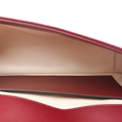 Calfskin Matelasse Mini GG Marmont Shoulder Bag Rosso Ancora